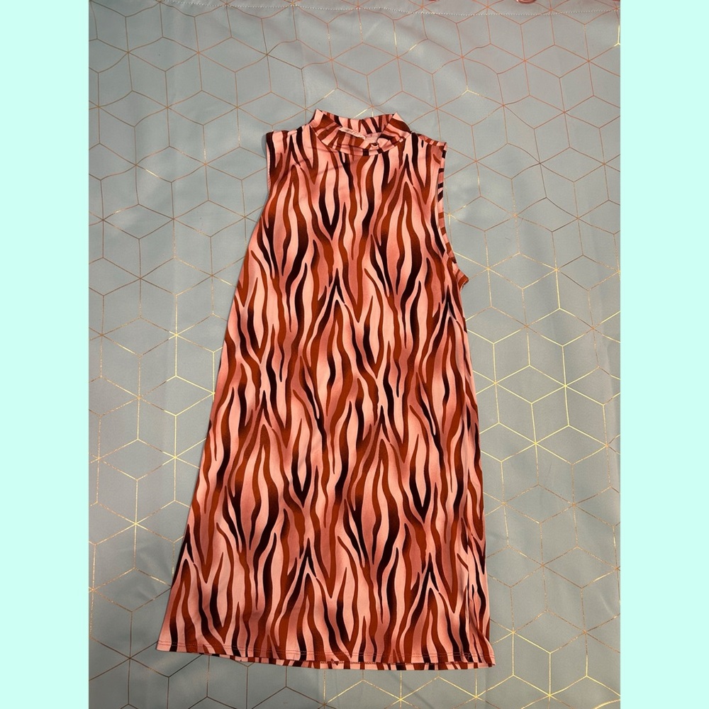 Pink zebra dress